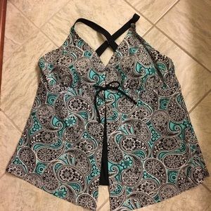 Beach Diva Swim Top Paisley 20W